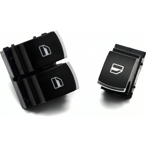 Factory sale! Chrome Mater & Single Window Control Switch For VW Golf 5 6 Touran Passat CC Touran Tiguan 5K3959857 & 5ND959855