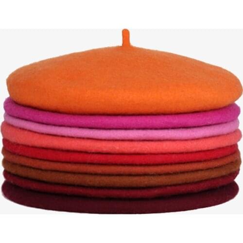 Wool Beret Hats Women Winter French Hat Girls Solid Color Fashion Autumn Winter Beret Hat For Women Flat Cap Hat Felt Berets 368