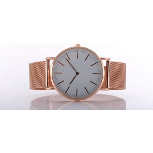 Sweden Design Watches Thin Case Japan Quartz Movement Stainless Steel Soft Straps