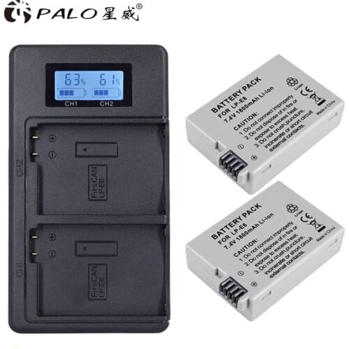 Canon Replace Battery 1800mAh LP-E8 For Canon 550D 600D 650D 700D X4 X5 X6i X7i T2i T3i T4i T5i DSLR Camera Replacement Battery