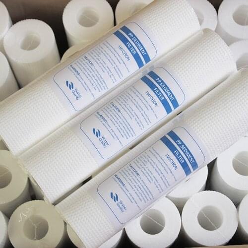 10pcs 1&5 Micron Pp Spun Polypropylene Sediment Water Filter Replacement Cartridge Reverse Osmosis 10 Inch pp Cotton Filter 100g