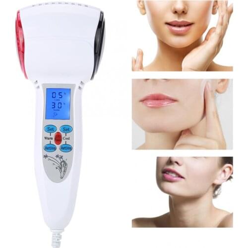 Face Care Device Hot Cold Hammer Cryotherapy Blue Photon Acne Treatment Lifting Rejuvenation Facial Machine Skin Beauty Massager