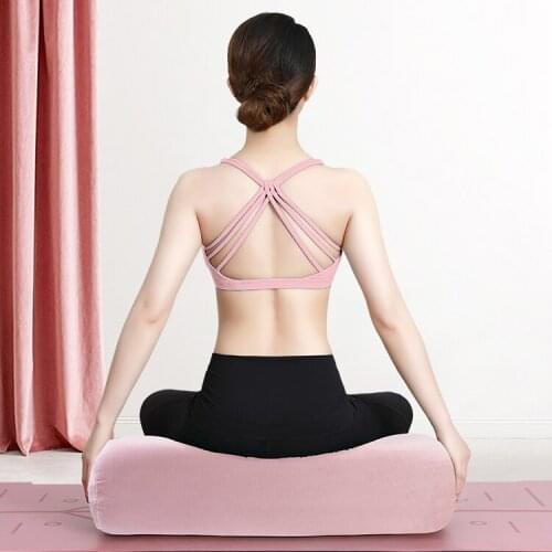 Yoga Bolster Rectangular - Washable Cover Organic Cotton - Yoga Bolster Cushion -Yoga Pillow