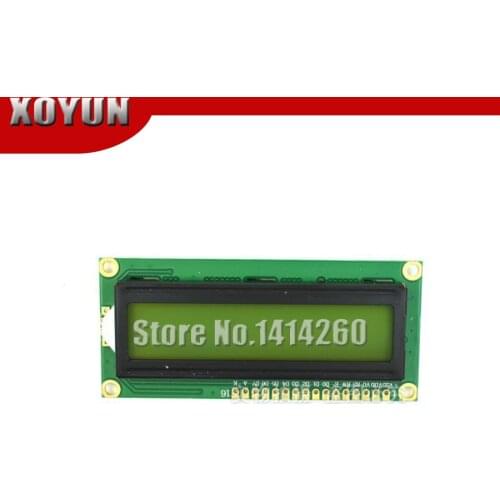 Yellow green screen 1602 LCD LCD1602A LCD- 1602-5v 5V black font with backlight
