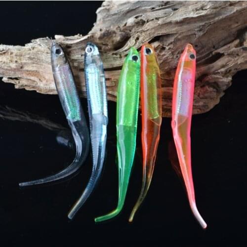 10PCS 3D Soft fish Fishing Lures Swimbaits Plastic Isca Artificial 2.6g 90mm Soft Lures Fishing Tackle bass