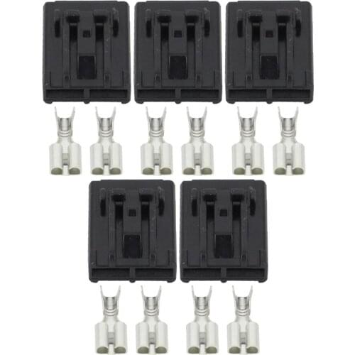 2 pin 6.3 series connector automotive connector plug with terminal DJ70230-6.3-21 2P