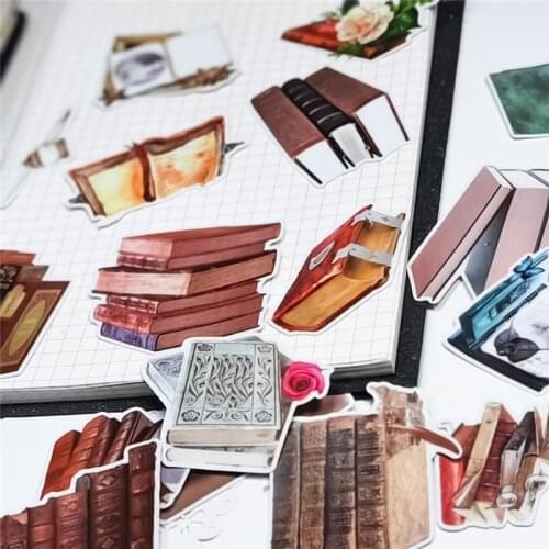 22pcs/pack Kawaii books Waterproof PVC Journal Decorative Stationery Craft Stickers Scrapbooking DIY Diary Album Stick Label