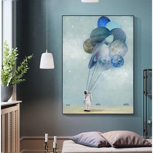 Abstract Flowing Blue Golden Foil Wall Art Modern Canvas Painting Interior Decor for Living Room Blue Poster Print Tableaux