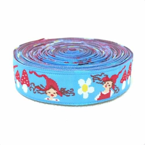 Zakka handmade accessories laciness ribbon Jacquard Ribbon with ittle red riding hood 5/8"16MM 10yards/lot KTZD15102410