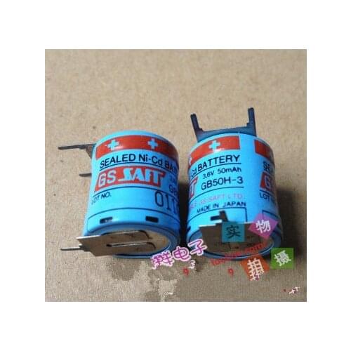 Free shipping 1PCS/Lot 3.6V 50MAH GB50H-3