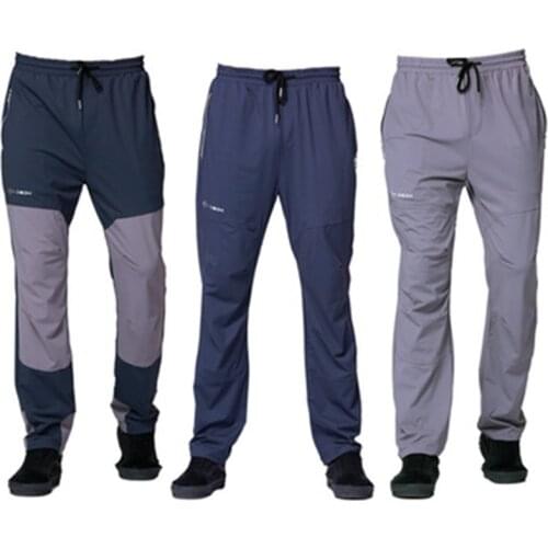 Men Fly Fishing Pants Quick Drying Breathable Fishing Clothes Summer Ice Silk Sunscreen Fishing Pants Trousers Color Matching