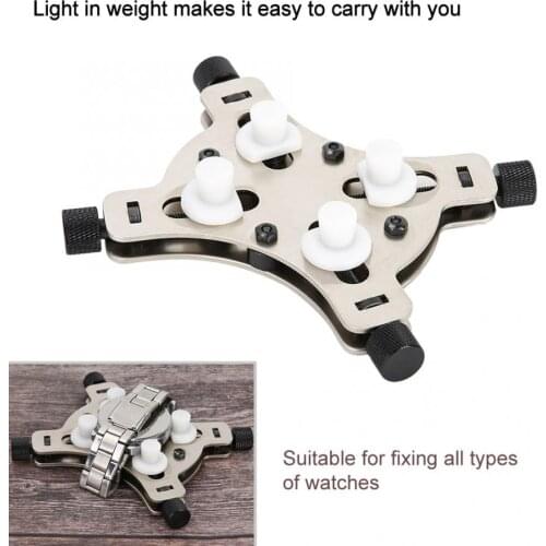 Professional Watch Case Movement Holder Vice Adjustable with knob Durable Wristwatch Pocketwatch Repairing Tool for Watchmaker