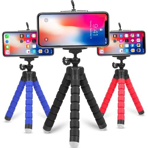 Phone Holder Flexible Sponge Octopus Tripod Bracket Selfie Expanding Stand Mount Monopod Styling Accessories For Phone/ Camera