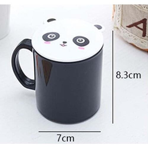 Baby Milk Cup with Handle Children Cute Cartoon Animal Panda Frog Pig Tea Cup Mug Kids Learning Mug 250ml
