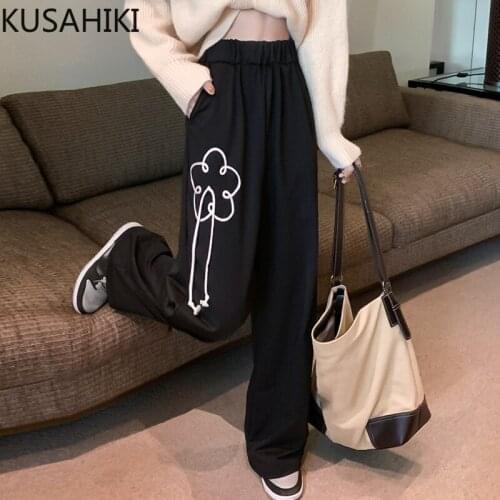 KUSAHIKI Women's Wide Trousers