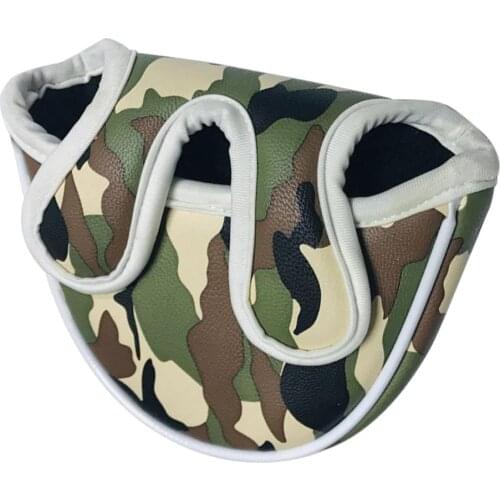 Square Mallet Headcover Magnetic Closure Golf Putter Head Cover