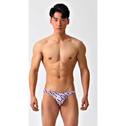 Summer sexy mesh swim briefs men swimwear beach shorts hot low waist tight men swimsuits bikinis swimming trunk samll size