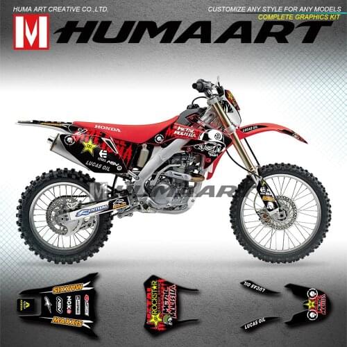 HUMAART Team Stickers Full Wrap Kit for CRF250X CRF 250X 2004 2005 2006 2007 2008 2009 2010 2011 2012 2013 2014 2015 2016