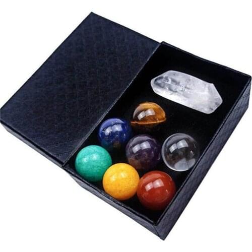 Natural Healing Crystals Stone Chakras Sets Chakras Beads 7 Chakras Box For Reiki Healing Gifts
