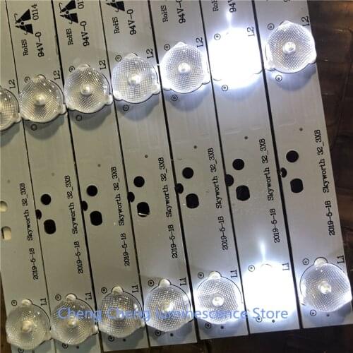 Optical Lens Fliter TV for SKYWORTH 32_3X8 Monitor Panel SH32MJE8MY3024000235 8-LEDs 595mm 2 orders