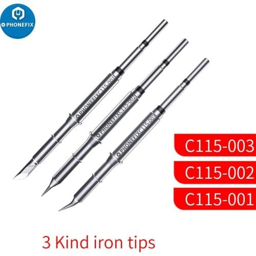 PHONEFIX OEM JBC C115 Soldering Tips Cartridges Iron Tip for JBC NT115-A Nano Handle JBC NASE-C CD-2SD/CD-2SHE Sugon T36 Station