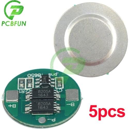 5pcs 18650 Lithium Li-ion Battery Protection Board Dual MOS Battery Protection Temperature Range -40-+50 Degree