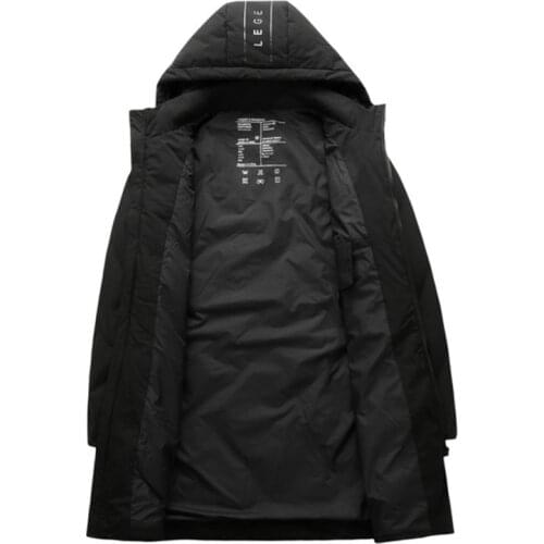 Winter loose mens long child plus size 8XL 7XL 6XL 5XL hooded down jacket dad