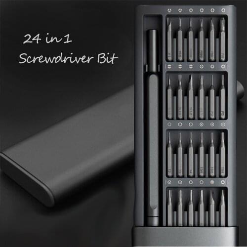 Hand Tools Screwdriver Set 24 In 1 DIY Dismountable Magnetic Screw Driver Bits Set Tool Case Mobile Phone Repair Screwdrive Kit