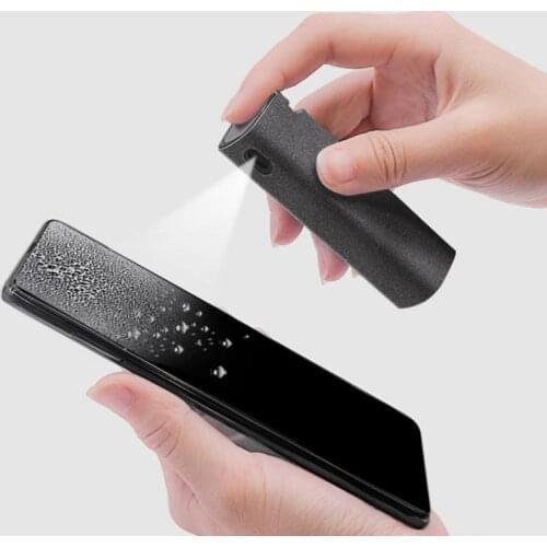 2 IN 1 Screen Cleaning Brush,Screen Cleaner Spray Bottle For Computer LCD TV Smart Phone Screen Electronic Screen No Liquid 10ML