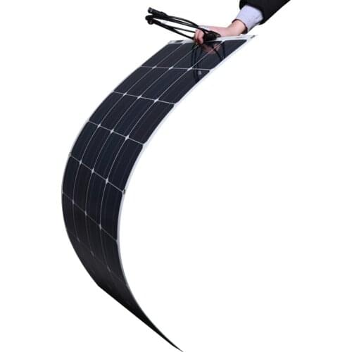 Solar panel 300W 200W 100W Flexible Monocrystalline Photovoltaic Plate Cell Kit For 12V 24V Camping Boat Marine Car battery