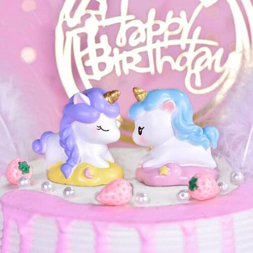 Unicorn Birthday Cake Topper My little Pony 1st Birthday Unicornion Napkin Baby Shower Happy Birthday Party DecorKids Girl