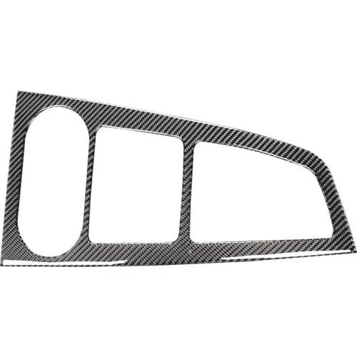 Carbon Fiber Car Control Gear Shift Box Panel Water Cup Holder Frame Cover for - A4 B9 2017-2019 Car-Stling
