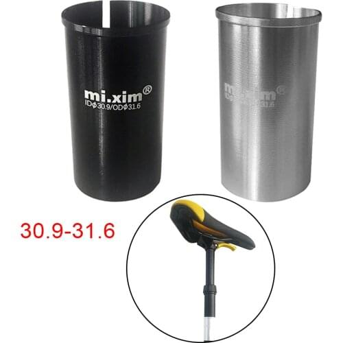 Mi.xim Bicycle Bike Seat Post Shim Tube Sleeve Reducer Seatpost Convert Adapter 30.9 To 31.6mm Durable Alloy Cycling Tube Sleeve