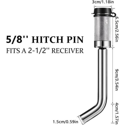 Hitch Pin Lock 2-1/2\" 5/8\" Dual Receiver Locking Trailer for Class E7CA