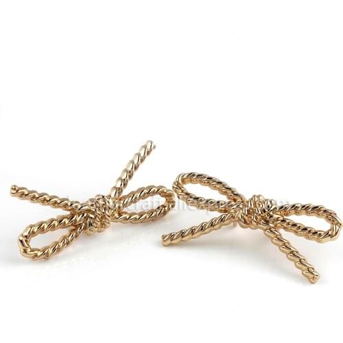 1pcs Metal Charms Bowknot Buckle Clasp Shoes Hat Bag Handbag Shoulder Bag Purse DIY Fashion Hardware Accessories