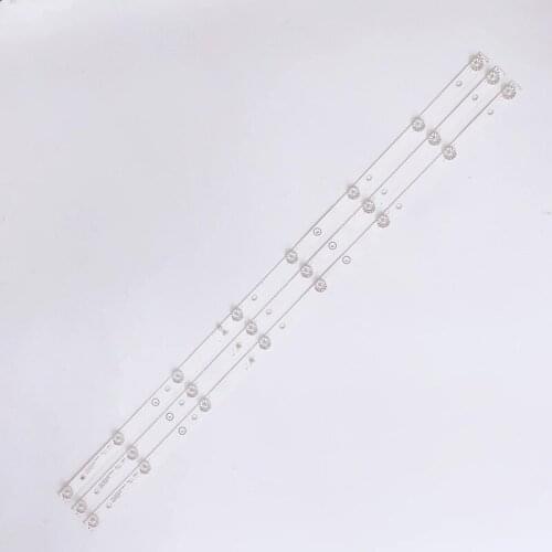 10set=30pcs 828MM 8LED(6v) LED backlight strip for JS-D-JP43DM-A81EC JS-D-JP43DM-B82EC (80227) E43DM1000 MCPCB