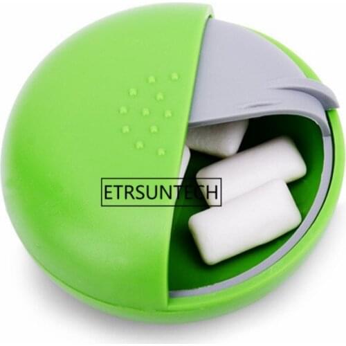 100pcs Round Candy Storage Box Spin Mould Sundries Jewelry Storage Protable Traval Mini Storage Case