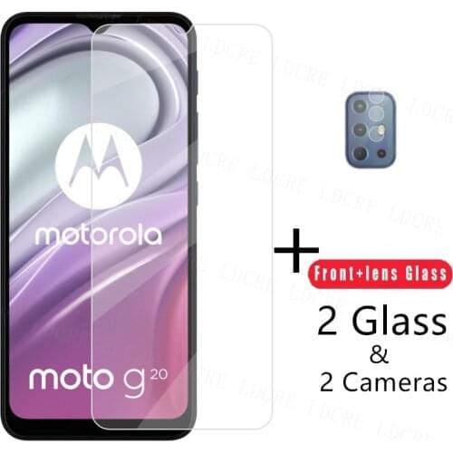 2.5D Clear Glass For Motorola Moto G20 Screen Protector For Moto G20 Tempered Glass Protective Film For Moto G20 Camera Len Film