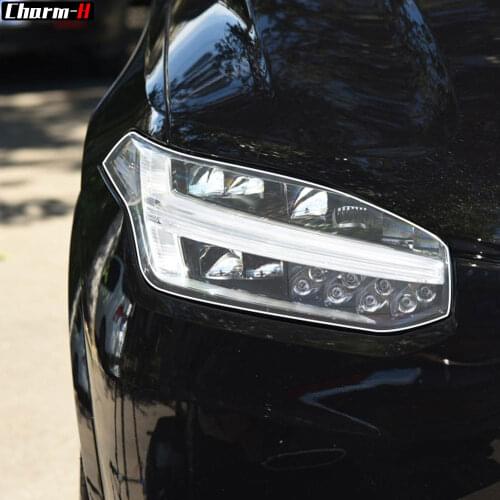 2 Pcs Self Healing TPU Protection Transparent Stickers Car Headlight Protective Film for Volvo XC90 2015-Present Accessories
