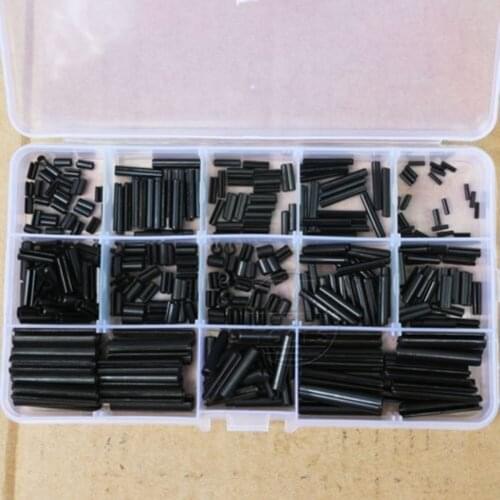 360Pcs Steel Split Spring Dowel Tension Roll Pin Metal Hardware Assortment Kit