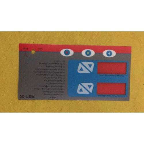 English panel for MST-30 auto injector tester and cleaner keyboard