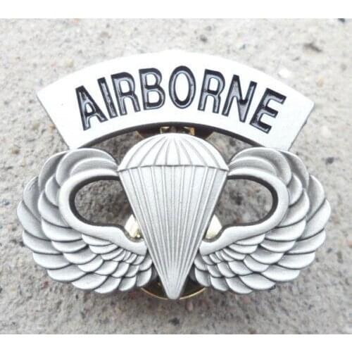 WW2 US ARMY AIRBORNE PARATROOPER PARACHUTIST WINGS PIN BADGE INSIGNIA