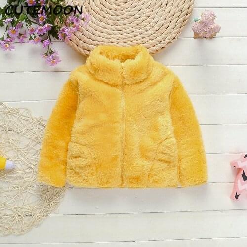 Baby Winter Warm Coat Toddler Infant Girls Clothes Cute Fleece Fur Outerwear Cloak Jacket Kids Cute Coat Clothes