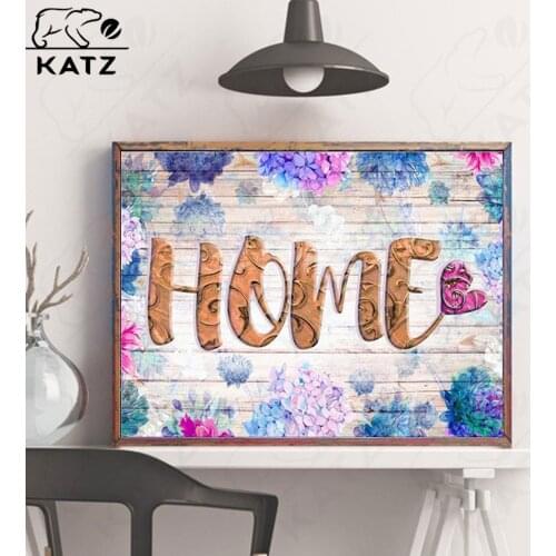 Home Wall Pendant Diamond Painting Garden Embroidery Crossing Diy Door Art Mosaic Gift Cross Stitch Home Aesthetic Decoration
