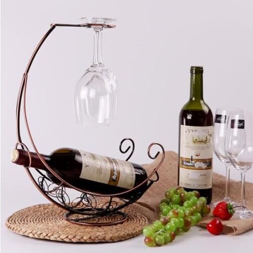 Hot Sale Creative Freestanding Tabletop Wine Rack Stemware Holder Home Decoration Wine Glass Holder