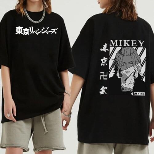 Anime Tokyo Revengers T-shirt Men Funny Manjiro Sano Hip Hop Top Tees Male