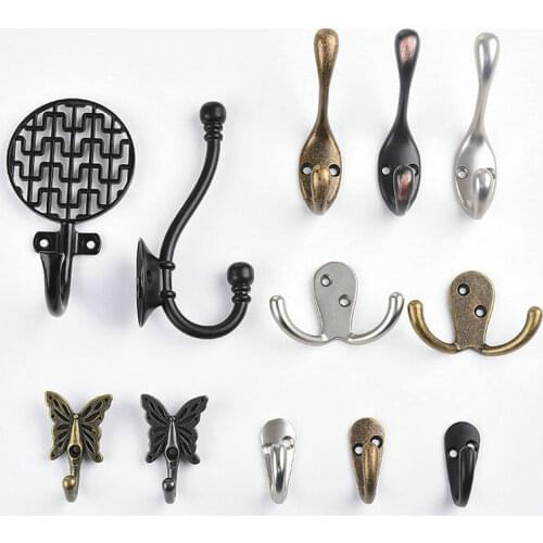 HQ CLASSIC Antique Europe Garden Style Household Living Bedroom 2PCS/Lot Coat Hanger Clothes Hook Coat Hook Coat Rack Robe Hook