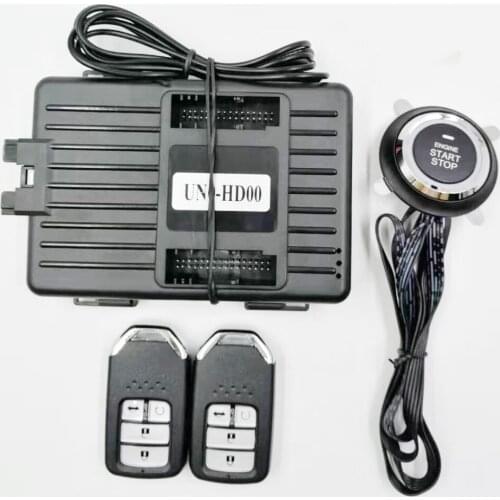 For Honda JADE Add Push button start stop Car Alarm Phone App Remote Control Car System Central Locking System No Wire Cut