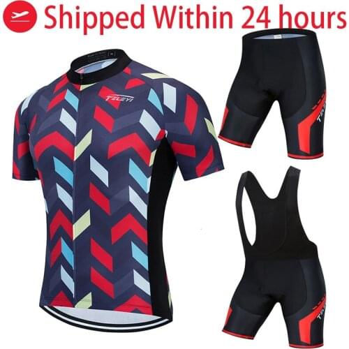 TELEYI Ropa Ciclismo Cycling Jersey Bib Shorts Set 20D Gel Pad Mountain Cycling Clothing Suits Outdoor Mtb Bike Wear 2021 new