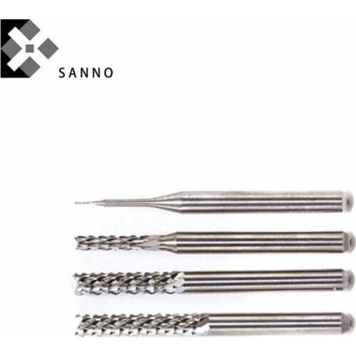 3pcs Corn end mill 4mm - 12mm pcb cnc roughing milling cutter glass wood board fiberglass router bit for engraving machine tools